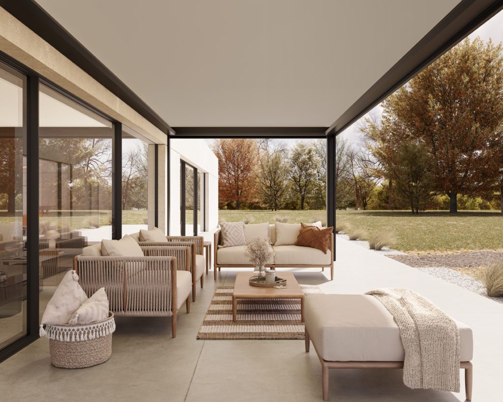 Soltis 622 Opaque : Pergola pour Terrasse avec Protection Totale